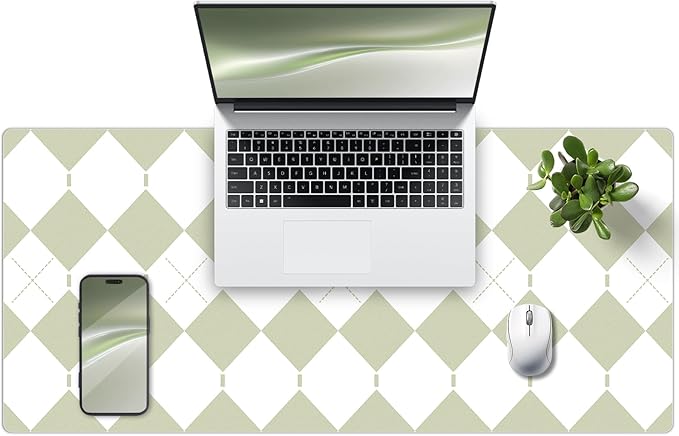 Large Desk Pad, 35.4" x 15.7" PU Leather Desk Mat for Desktop, Non-Slip Office Desk Mat for Desk, Desk Blotter Pad, Waterproof Computer Pad for Desk, Computer Mat Desk Protector for Home & Office