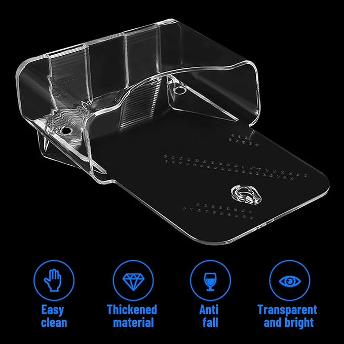 Brochure Display Stand,10 Pcs 4x9 Inches Acrylic Pamphlet Holder Stand,Wall Mount/Countertop Clear Plastic Trifold Rack Card Holders Organizer for Display Flyer,Post Card,Document,Literature