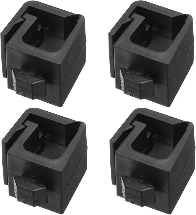 MECCANIXITY 4Pcs Single Slot Flat Cable Clamp 6, 10mm Mount Slot Width Wire Holder ABS for 20 Series European Standard Aluminum Extrusion