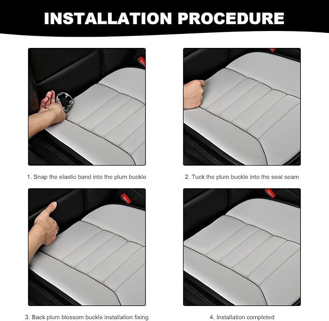 Car Seat Cushion, 1.2" Thick Comfort Memory Foam Auto Seat Pad with Non Slip Bottom, Breathable Driver Seats Pillow Pressure Relief Chair Cushion for Vehicle Office Home (Orange)