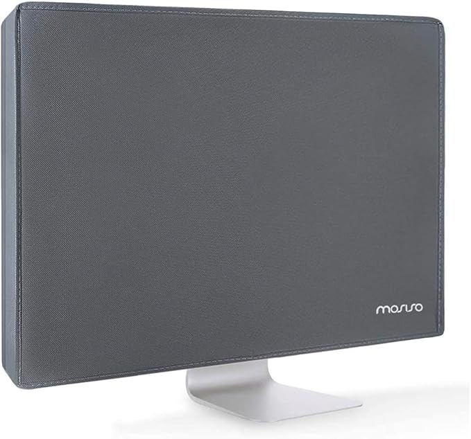 MOSISO Monitor Dust Cover 26, 27, 28, 29 inch Anti-Static Dustproof LCD/LED/HD Panel Case Computer Screen Protective Sleeve Compatible with iMac 27 inch, 26-29 inch PC, Desktop and TV, Space Gray