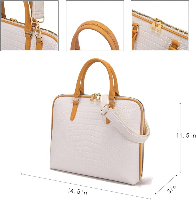 Accordian File Organizer Tote,Folder with Zipper & Labels,12 Pocket Expanding File Folder with Multi-Pockets Paper Folder for Letter A4 Files Business Teacher Office Bag Handbags for Ladies