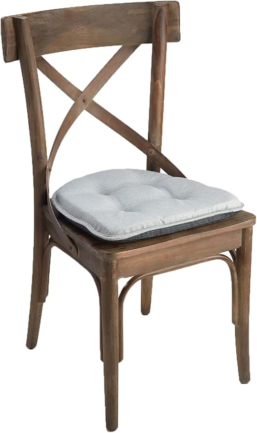 Non-Slip Chair Cushions, Assembled in USA, U-Shaped Skid-Proof Seat Pads for Dining Room, Kitchen, Office, 15"x16"