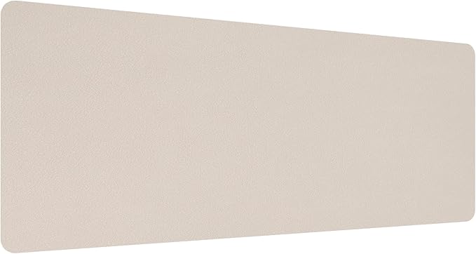 PATIKIL 31"x16" Desk Mat Protector, PVC Non-Slip Waterproof Mouse Pad Writing Mat for Office Home, Apricot