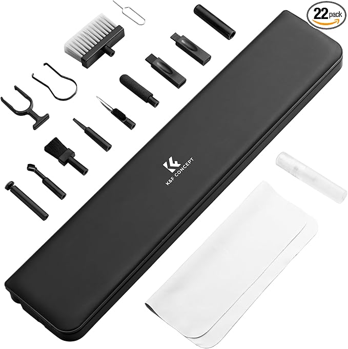 K&F Concept Multi Functional Keyboard Cleaning Kit · Keyboard Arm Wrist Rest - Electronic Device Cleaner Set for Cell Phone Tablet PC Camera Keyboard Earbud