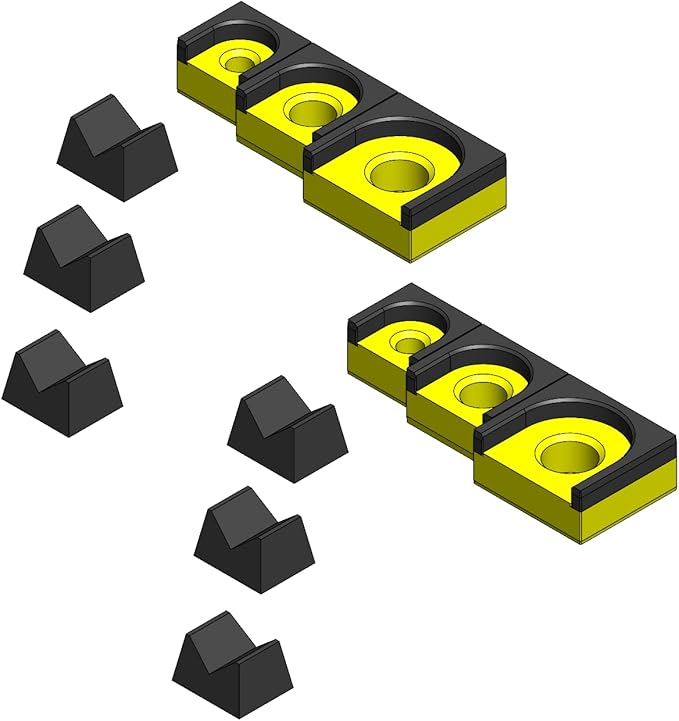 MagAttach Ratchet Organizer Kit (3 Piece Set (2-Pack), Yellow/Black)