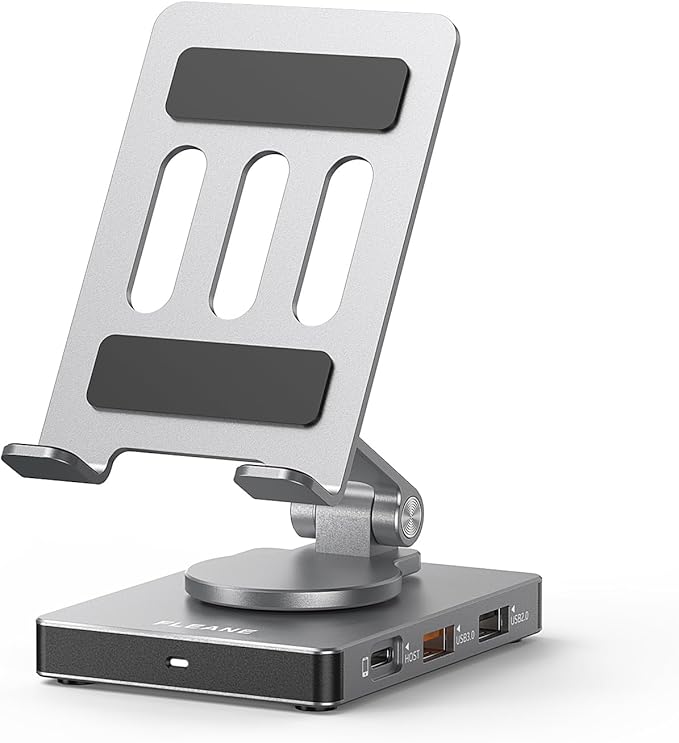 Phone USB C Hub Stand, Adapter for iPhone 15 16 Pro Max Switch Docking Station 4K 60Hz HDMI, SD/TF Card Reader, 3 USB 3.0, 3.5mm Audio, PD100W Charge (ST803)