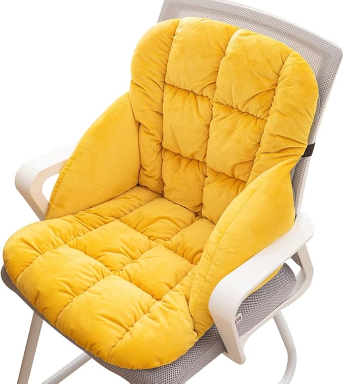 LYFJMUS High Back Office Chair Cushion Soft Desk Chair Pad with Ties Rocking Chair Cushion for Office Car Home Dining Room Kitchen