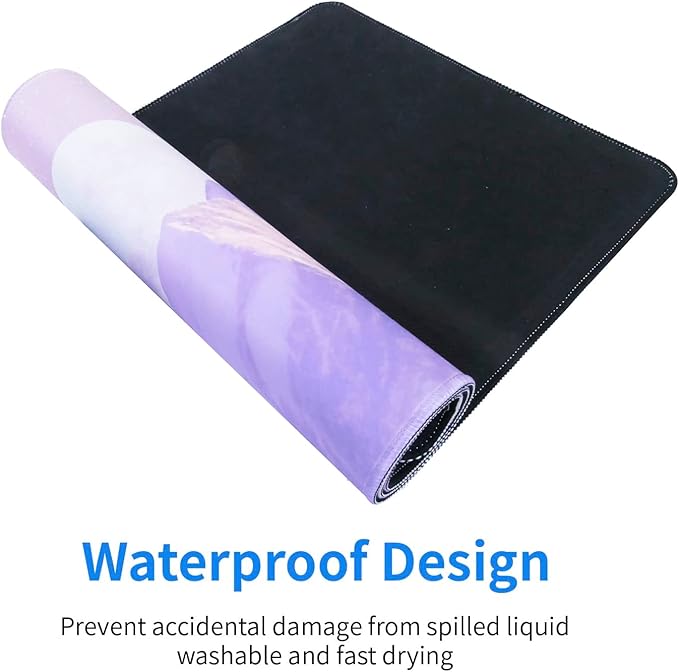 Pink Extended Mouse Pad Large XXL Mouse Mat 31.06" x 11.8" Desk Pad Laptop Computer Mousepad with Non-Slip Rubber Stitched Edges for Office, Work, Game