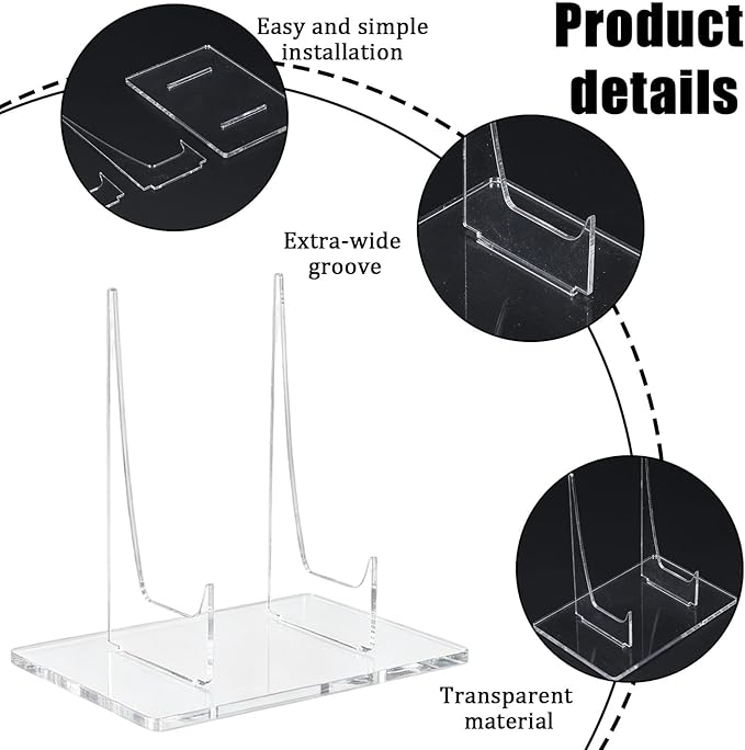 Acrylic Keyboard Display Stand Holder, Mechanical Keyboard Display Holder,Keyboard Riser Display Shelf Tray for Desk, Gaming Setup, Office or Home,1 Pack