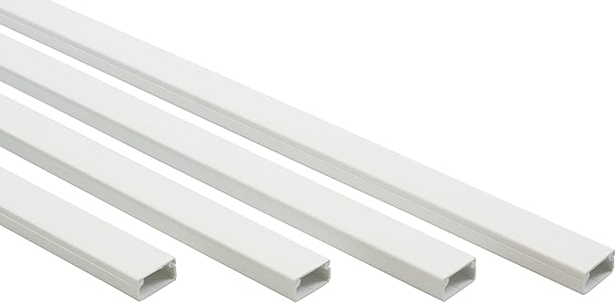 Easylife TV Wire Hider Wall Mounted 10 Feet White Cord Cover Kit for Wall Paintable Cable Raceway Adhesive Wire Concealer Wall Cable Management System