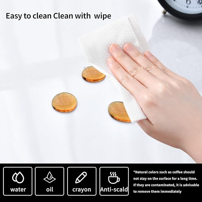 Clear Desk Mat, Non-Slip PVC Desk Protector Mat with Round Edge, Heat Resistant & Waterproof Clear Desk Writing Mat for Home and Office (23.6"*11.8")