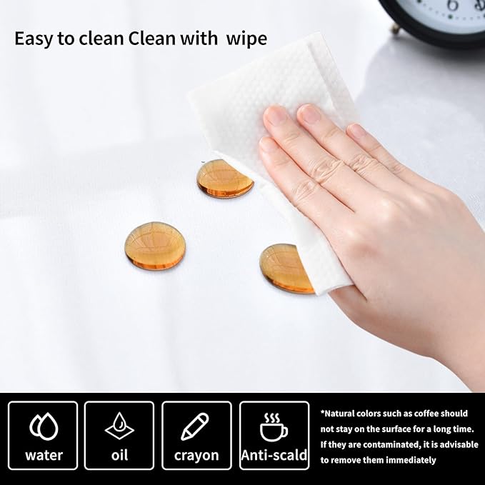 Clear Desk Mat, Non-Slip PVC Desk Protector Mat with Round Edge, Heat Resistant & Waterproof Clear Desk Writing Mat for Home and Office (27.6''*15.7'')