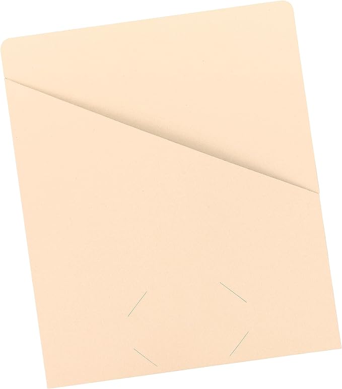 Smead Slash Jacket, Letter Size, Manila, 25 per Pack (75430)
