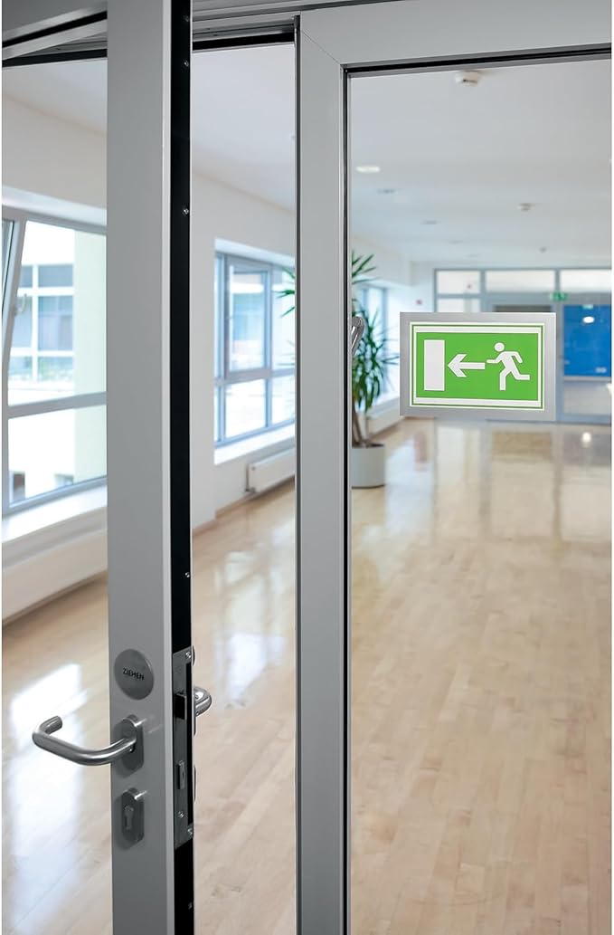 Durable Duraframe Self Adhesive Magnetic Sign Holder in Half Letter-Size 5.5" x 8.5" Inches - Silver Frame - Pack of 2