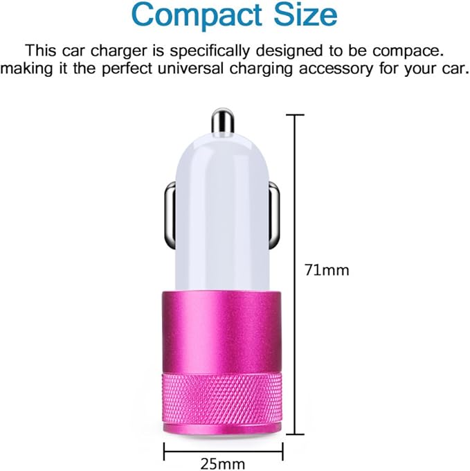 USB Typc C Car Charge,HUHUTA Dual Port Car Charger Plug with 6ft USB C Charger Cable Replacement for Samsung Galaxy S10/S9/S8 Plus,MacBook,LG G6 V20 G7 V30 V40, Google Pixel,Nexus 6P 5X