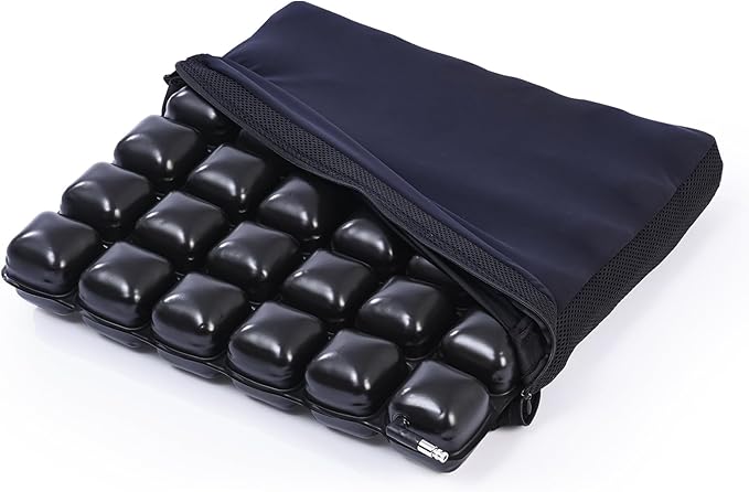 Air Cushions for Pressure Sores on Buttocks – Inflatable Wheelchair Seat Cushion for Pressure Relief - 17 Inches Coccyx Cushion for Tailbone Pain