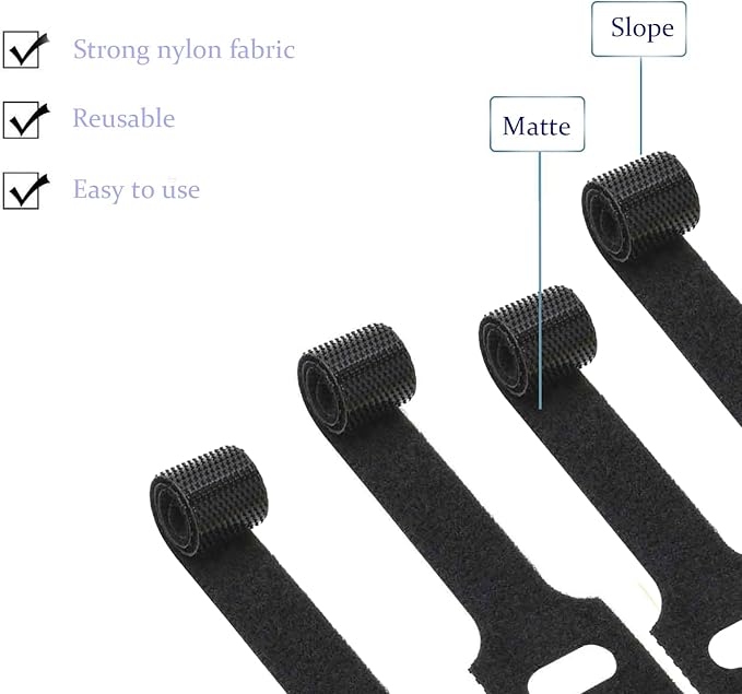 Cable Labels for Cords, 60 PCS Reusable Cord Organizer Kit with 30 Write On Tags, 30 Hook and Loop Cable Ties and 2 Markers for Home Office Electronics