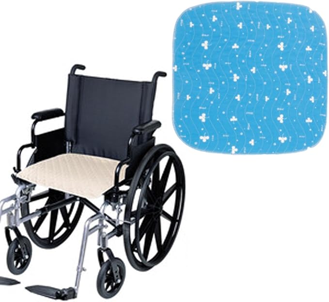 HouseVibe Wheelchair Cushion Seat Pad Ergonomic Breathable Waterproof Non-Slip 17.72x17.72inch Flower Design for Seniors Adults Elderly Patients