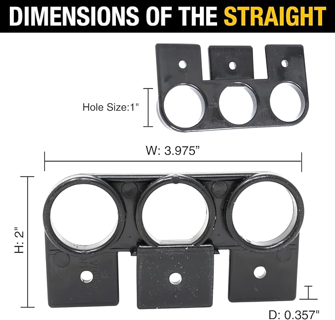 Rack-A-Tiers Wire Knuckles Straight Electrical Wire Bracket (10 Pack)