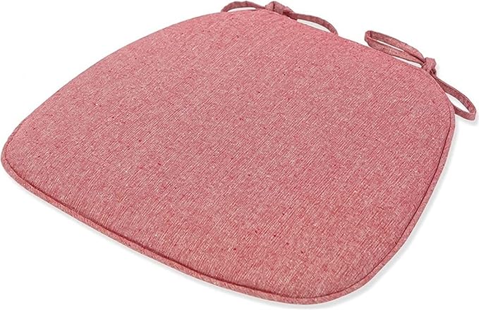 1/2/4 Packs Chair Cushion/Seat Cushion for Dining Chairs, Non-Slip Indoor Outdoor Kitchen U-Shaped Seat Pad/Chair Pads with Machine Washable Cover (Red Set of 1)