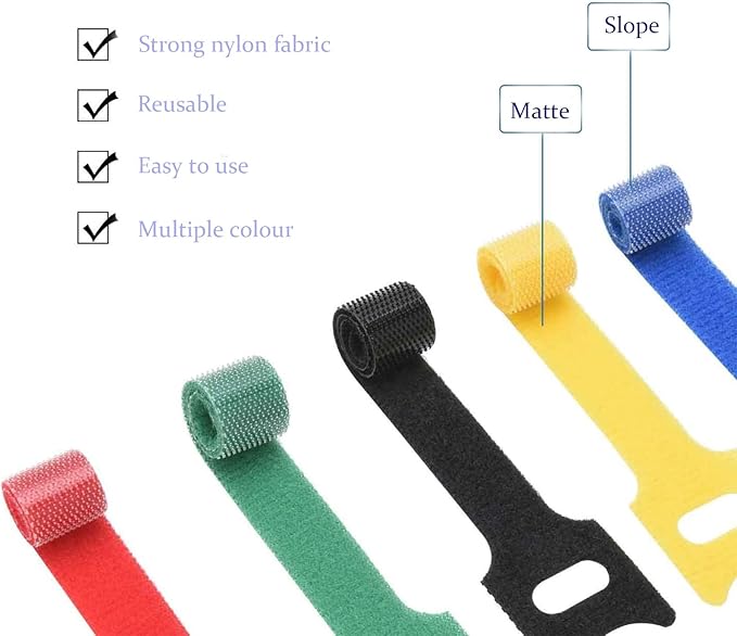 60 Pieces Cable Labels & Reusable Hook and Loop Fastening Ties Set - 30 Pieces Cord or Wire Labels & 30 Pieces Labels for Electronic Cords, Home & Office Cord Management