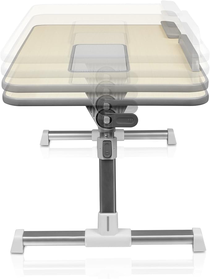 Aluratek (ACT01F) Adjustable, Foldable, Ergonomic, Laptop Cooling Table with Cooling Fan (Standing Desk, Sofa/Couch Tray, Floor)