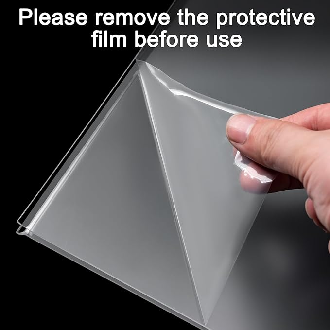 Hoewina Acrylic Sign Holder 8.5 x 11 Inch 6 Pack, Clear Display Sign Stand for Store Sign Holders, Vertical Double Acrylic Stands, Flyer Holder & Plastic Paper Holder
