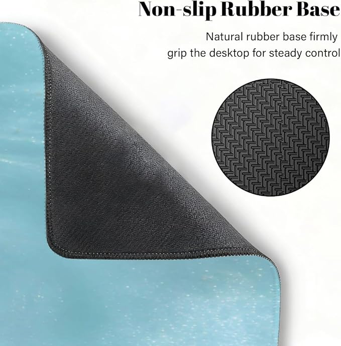 Starfish Beach Ocean Large Mouse Pad Non-Slip Rubber Long Gaming Desk Mat Big Computer Keyboard Mousepad Waterproof Protector Wristing Pad for Gaming Office Home Decorative 31.5 X 11.8 Inch