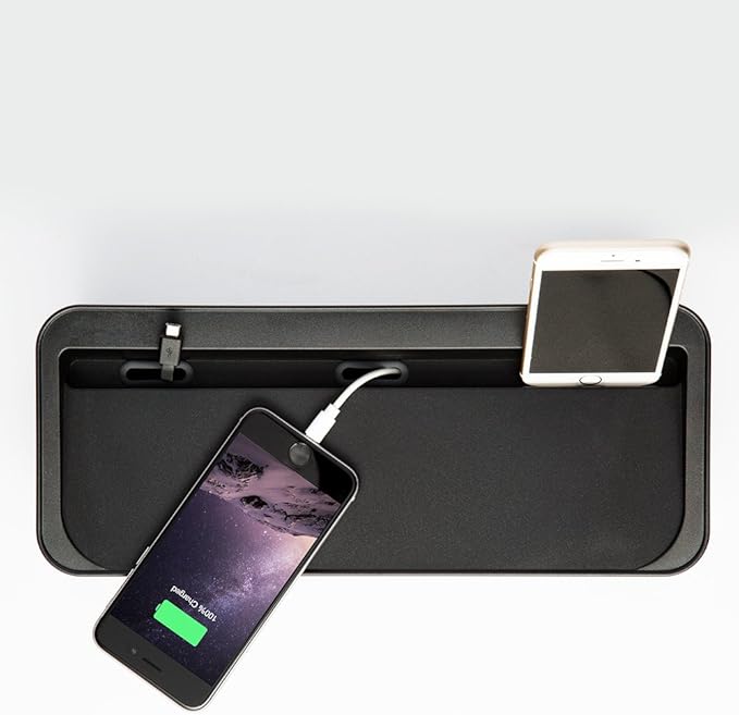 UT Wire UTW-BXSM-BK Desktop Mobile Charging Station & Power Strip Box, Black