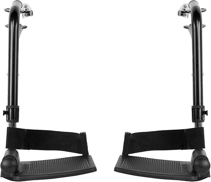 Wheelchair Elevating Legrests ，Composite Footplates Non-Padded Calf Supports,for Standard Wheelchairs,1 Pair