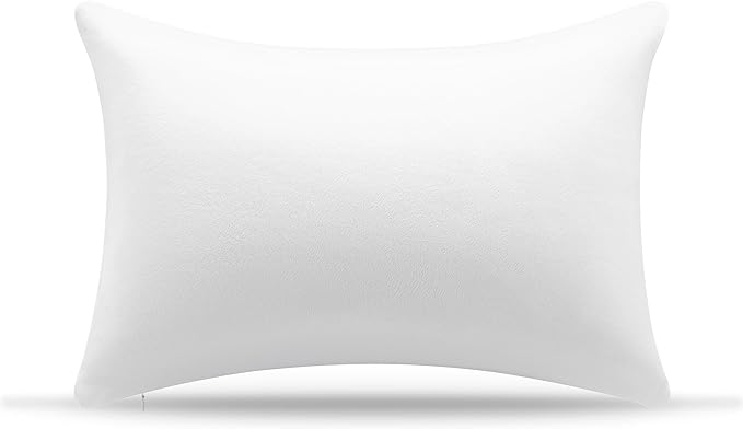 AM AEROMAX 12 × 20 Throw Pillow Memory Foam Pillow Insert - Rectangular Lumbar Support Pillow for Decorative Cushion Bed Couch Sofa - Non-Deforming Over Time
