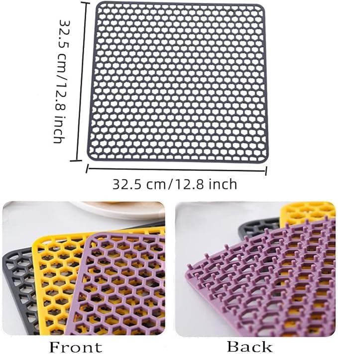 Light Seat Cushions, 2 Pack Multifunction Chair Pads for Office Chair, Home & Car, Non-Slip Honeycomb Chair Cushion Soft & Breathable
