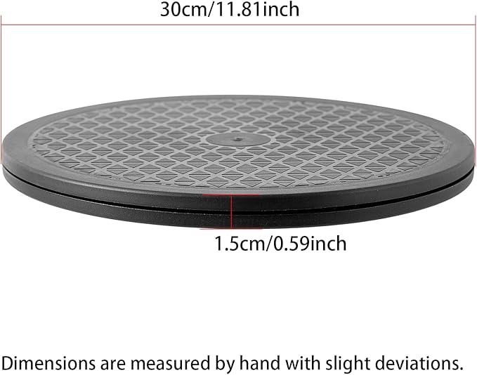 12 Inch Heavy Duty Rotating Swivel Stand - Lazy Susan with Steel Ball Bearings for Model Base/Rotating Plants/Crafts Stand Monitor/TV/Monitors/Potted Plants (360˚ Rotation)