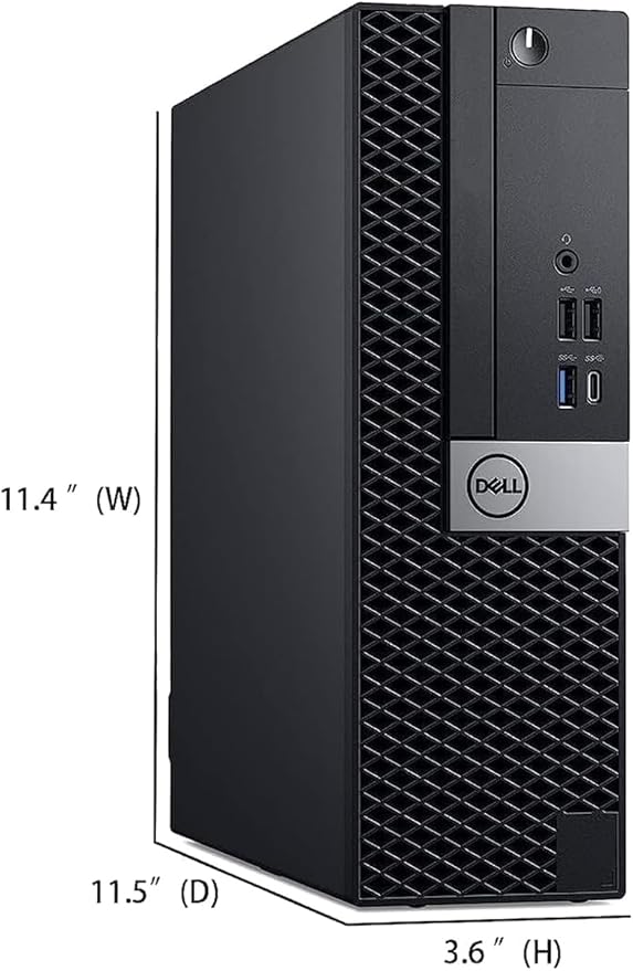 Dell OptiPlex 7050 SFF Desktop Computer PC with New 24" FHD Monitor, Intel Core i5-6500, 16 GB RAM, 512 GB SSD, Speaker, Keyboard & Mouse, Windows 11 Pro (Renewed)