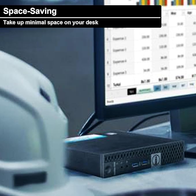 Dell Optiplex 3050 Mini Desktop Computer PC, 27" Full HD Monitor, Intel Core i7-7700T, 8GB DDR4 RAM, 256GB SSD, Keyboard & Mouse, Windows 11 Pro (Renewed)