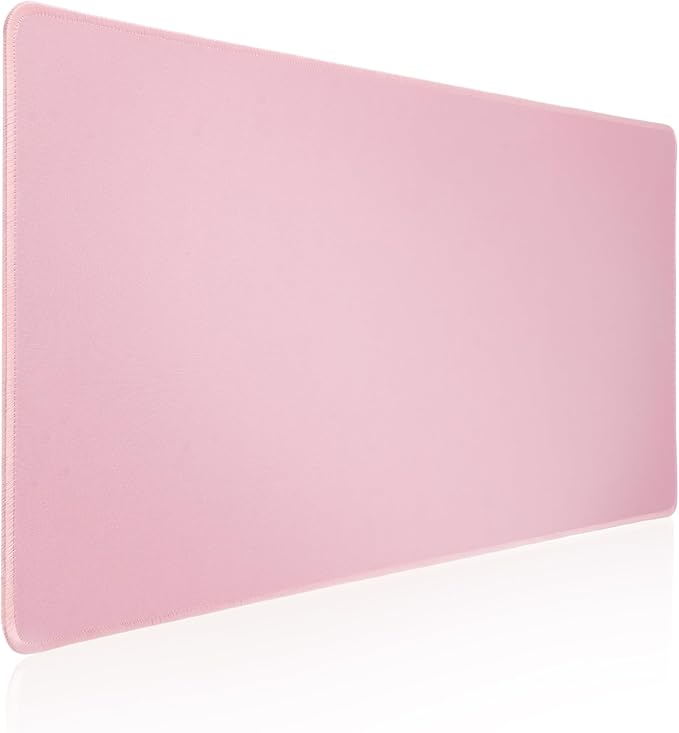 Large Gaming Mouse Pad with Stitched Edges,[27.5x11.8In] Extended Mouse Pad with Non-Slip Natural Rubber Base for Gamer/Desktop/Office/Home (70x30 Pinkus)