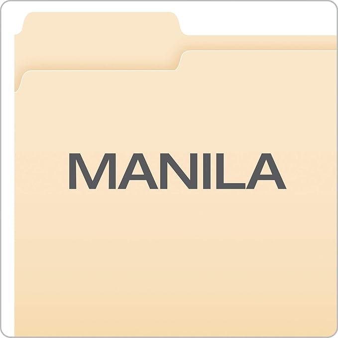 Pendaflex Hanging File Folder Combo Kit, 25 Green Hanging Files with Tabs, 50 Manila File Folders, Work from Home Starter Kit, Letter Size (99200EE)