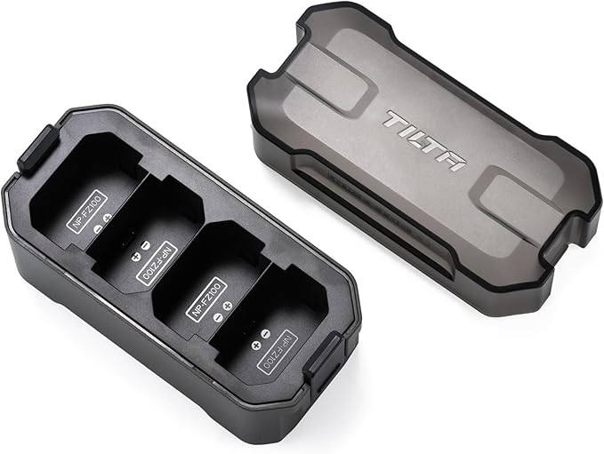 Tilta NP FZ100 2400mAh High Capacity Battery with USB-C Port (Green, 2-Pack) and Portable Charging Station Bundle (3 Items)