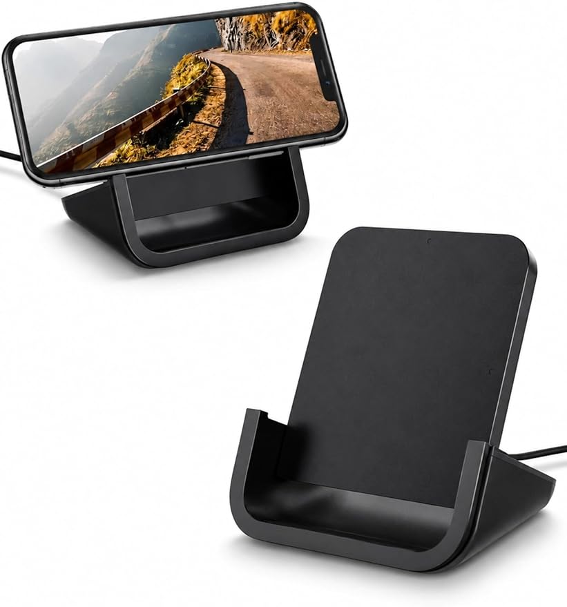 Wireless Charger YUWISS Wireless Charging Stand Cordless Charger 10/7.5/5W Compatible with iPhone 14 13 12/12 /11Pro Max/XR/XS Max/XS/X/8/8Plus Galaxy S22/S21/S9/S9+/S8/S8+ Note