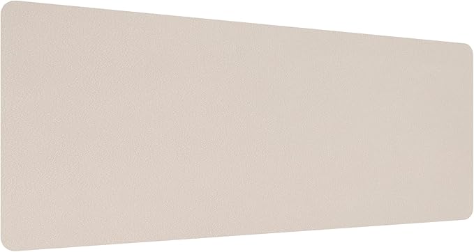 PATIKIL 28"x14" Desk Mat Protector, PVC Non-Slip Waterproof Mouse Pad Writing Mat for Office Home, Apricot
