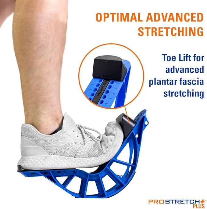 ProStretch Plus, Customizable/Adjustable Calf Stretcher and Foot Rocker for Plantar Fasciitis, Achilles Tendonitis, and Tight Calves