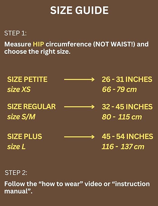Vriksasana Posture Sacroiliac Hip Belt for Women and Men That Alleviates Sciatic, Pelvic, Lower Back, Leg and Sacral Nerve Pain Caused by Si Joint Dysfunction| Trochanter Brace (Plus, Black)