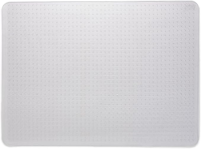 Staples Office Chair Mat, Clear Floor Mats, Low-Pile Carpets, 48 x 36 Inch, Smooth Glide