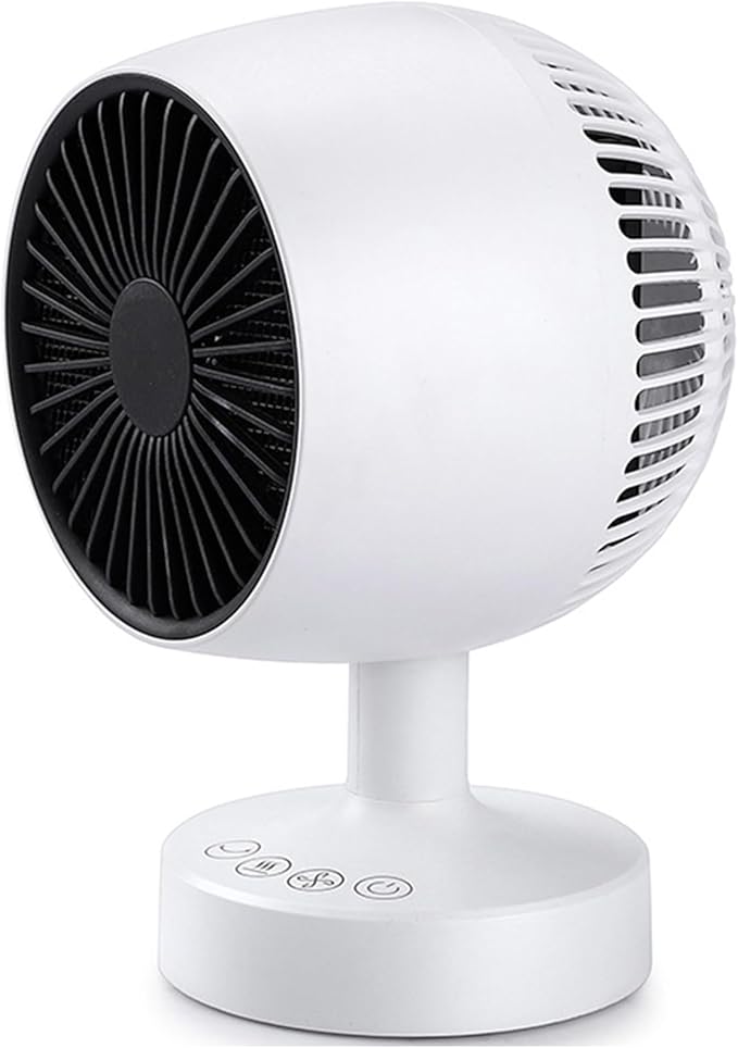 Space Heater,Small Space Heater,1200W Desk Heater for Office,160° Lateral Auto Oscillating,3 Gears Adjustable,PTC Ceramic Heating,Tip-over & Overheat Protection,Fast Heating,Cold And Hot Air