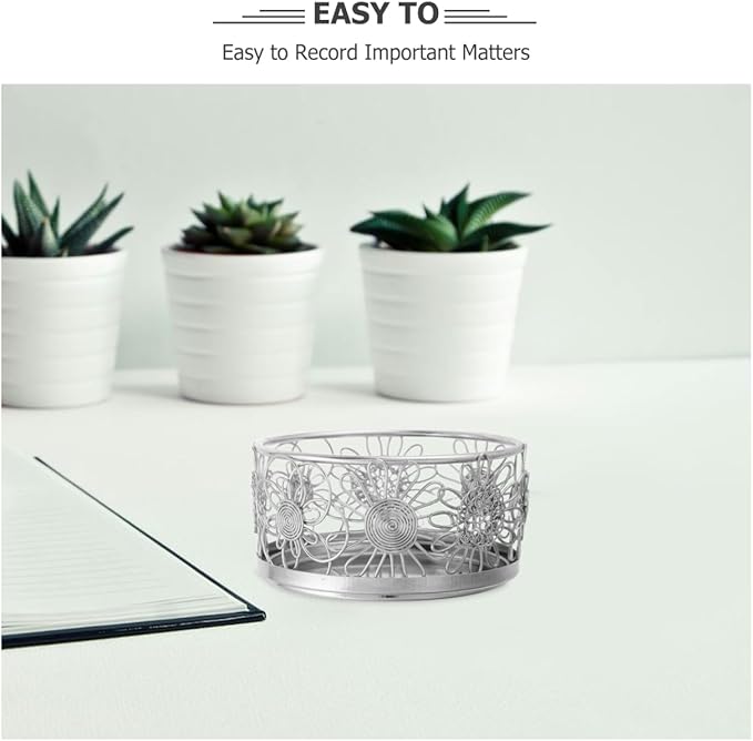 ABOOFAN Mini Stainless Steel Paper Clip Holder – Space-Saving Round Desk Organizer for Safe Handling & Compact Workspace Storage – for Office, Home, Makeup, and Stationery Use
