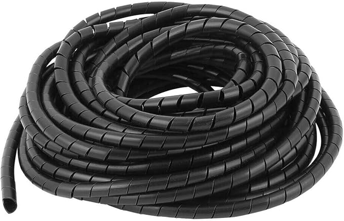 Spiral Cable Wrap - 20 Ft 1/2" Spiral Wire Wrap Cord Covers Bundle Sleeve Hose for Computer Electrical Wire Organizer (1/2 Inch-20Ft)