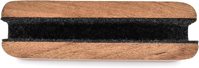 EDHAS Laptop Holder Acacia Wood Vertical Laptop Stand for Desk Compatible with Apple MacBook, Microsoft Surface, Gaming Laptops, IPad, Tablets (8" x 2.3" x 2.5")