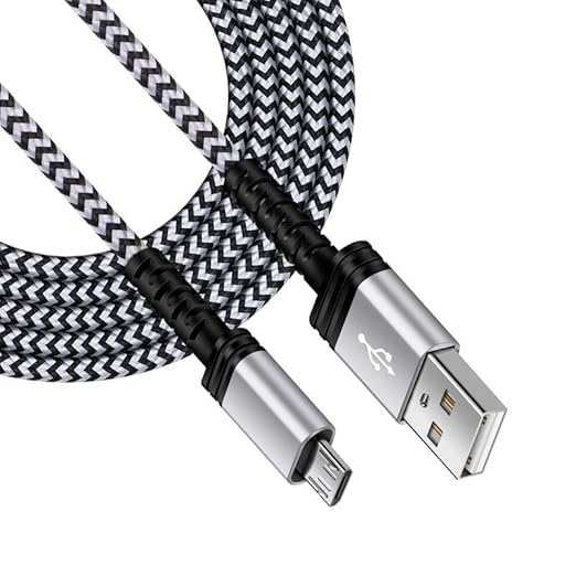 Micro USB Cable Fast Charging for Kindle Fire, Kids PaperWhite, E-Reader, PS4 Slim/Pro, 4, Xbox One S/X Controller, Kindle Fire Stick, Game Power Supply, Android Power Cargardor USB B Cord - 6Ft