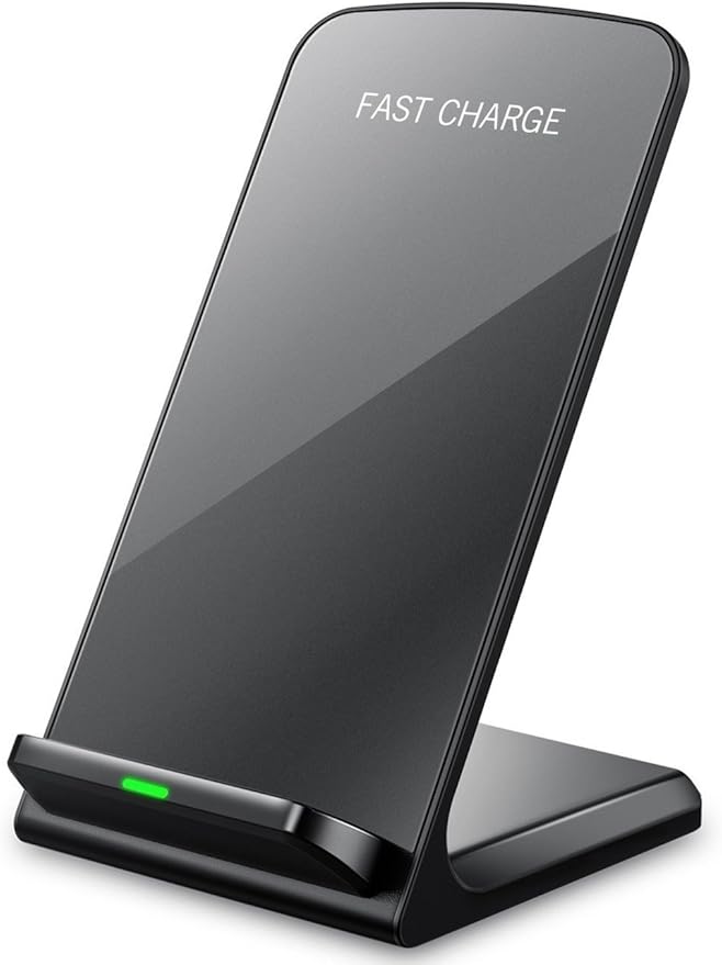 Fast Wireless Charger Stand for Samsung Galaxy S25 S24 S23 S22 Ultra/S21/Note 20/S20/S10+/S10e/S9/ S8+/S7 Edge Note 9/8 Qi Charging Dock for iPhone 17 16 15 14 13 12 11 Pro Max Mini Xs Xr 8 Plus SE